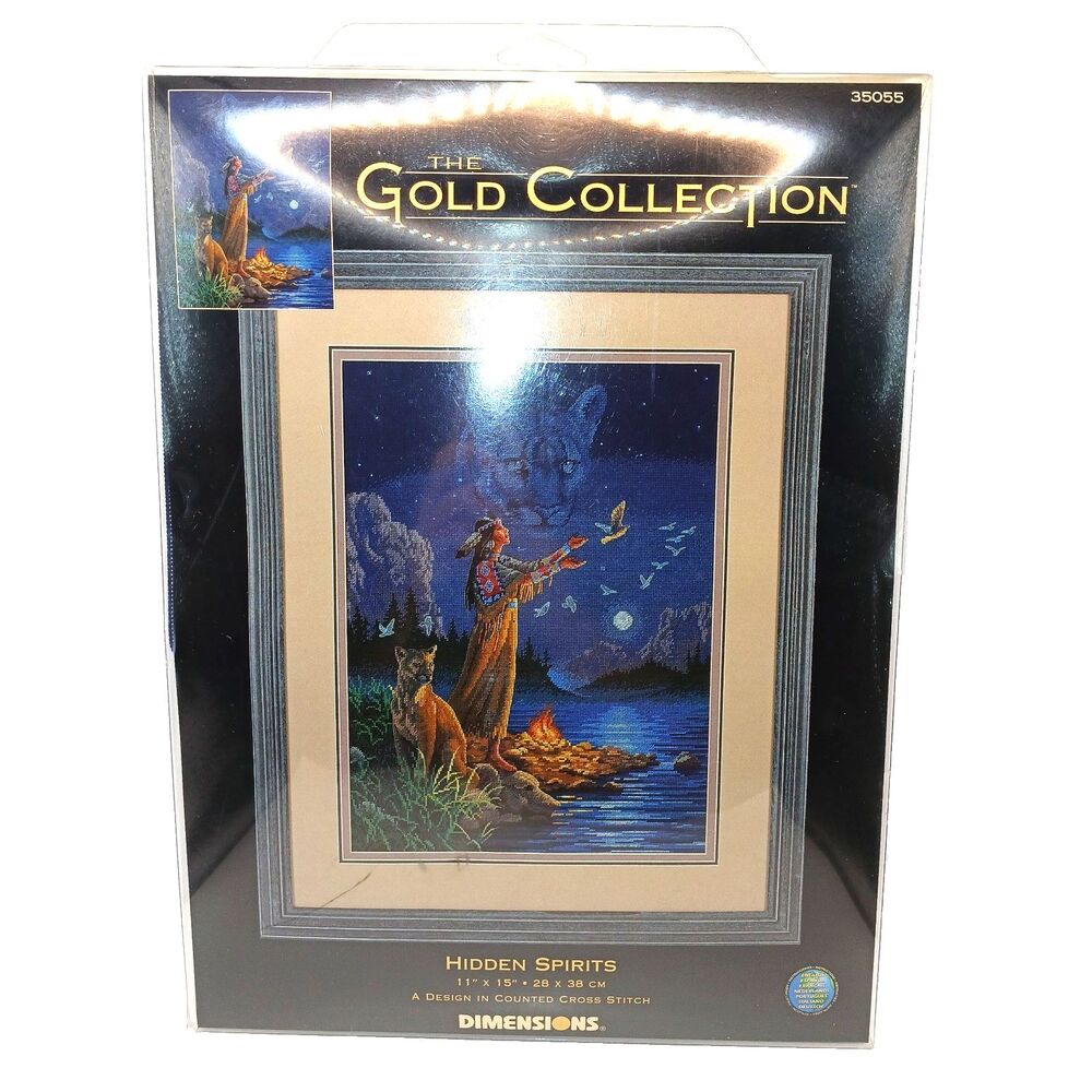 Dimensions Gold Collection Hidden Spirits Cross Stitch Kit 35055 New 11x15 in